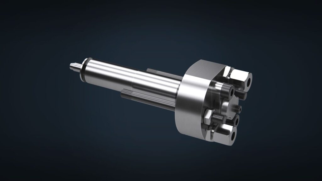 3D render of a Hans Jensen Lubricators SIP valve